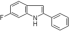 结构式 CAS# 255724-72-2, 6-氟-2-苯基-1H-吲哚