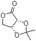 结构式 CAS# 25581-41-3, (-)-2,3-O-异亚丙基-D-赤酮酸内酯
