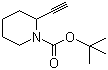 tert-Butyl 2-ethynylpiperidine-1-carboxylate molecular structure (CAS 255864-58-5)