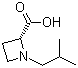 (2R)-1-(2-Methylpropyl)-2-azetidinecarboxylic acid molecular structure (CAS 255883-26-2)