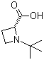(2R)-1-(1,1-Dimethylethyl)-2-azetidinecarboxylic acid molecular structure (CAS 255883-28-4)