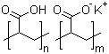 Potassium polyacrylate molecular structure (CAS 25608-12-2)