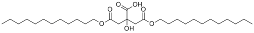 1,3-Dilauryl citrate molecular structure (CAS 25637-88-1)