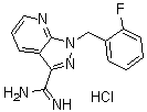 1-(2-Fluorobenzyl)-1H-pyrazolo[3,4-b]pyridine-3-carboximidamide hydrochloride molecular structure (CAS 256499-19-1)