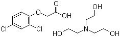 Triethanolamine 2,4-dichlorophenoxyacetate molecular structure (CAS 2569-01-9)