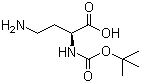 Boc-L-2,4-diaminobutyric acid molecular structure (CAS 25691-37-6)