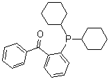 结构式 CAS# 256926-87-1, [2-(二环己基膦基)苯基]苯甲酮