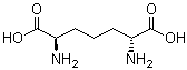 (2R,6R)-rel-2,6-Diaminoheptanedioic acid molecular structure (CAS 2577-62-0)
