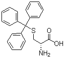 S-三苯基甲基-D-半胱氨酸分子结构 (CAS 25840-82-8)