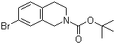 tert-Butyl 7-bromo-3,4-dihydroisoquinoline-2(1H)-carboxylate molecular structure (CAS 258515-65-0)