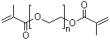聚乙二醇二甲基丙烯酸酯分子结构 (CAS 25852-47-5)