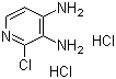 2-氯-3,4-吡啶二胺盐酸盐分子结构 (CAS 2586-98-3)