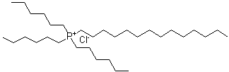 Trihexyltetradecylphosphonium chloride molecular structure (CAS 258864-54-9)