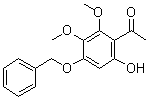 structure of CAS# 25892-95-9, 4'-Benzyloxy-6'-hydroxy-2',3'-dimethoxyacetophenone