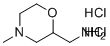 structure of CAS# 259090-43-2, (4-Methylmorpholin-2-yl)methanamine dihydrochloride