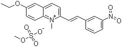 structure of CAS# 25910-85-4, Pinacryptol Yellow;6-Ethoxy-1-methyl-2-(3-nitrostyryl)quinolinium methyl sulphate