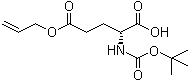 N-[(1,1-Dimethylethoxy)carbonyl]-D-glutamic acid 5-(2-propenyl) ester molecular structure (CAS 259221-91-5)