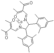 structure of CAS# 259259-80-8, (1S,2S)-N,N'-Bis(2-acetyl-3-oxo-2-butenylidene)-1,2-dimesitylethylenediaminato cobalt(II)