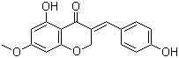 3-(4-羟基苯亚甲基)-5-羟基-7-甲氧基色满-4-酮分子结构 (CAS 259653-54-8)