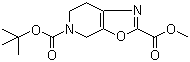 6,7-二氢恶唑并[5,4-c]吡啶-2,5(4H)-二羧酸 5-叔丁酯 2-甲酯分子结构 (CAS 259809-74-0)