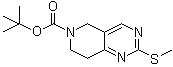 结构式 CAS# 259809-78-4, 2-(甲硫基)-7,8-二氢吡啶并[4,3-d]嘧啶-6(5H)-羧酸叔丁酯