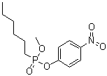 Hexylphosphonic acid methyl 4-nitrophenyl ester molecular structure (CAS 259827-72-0)