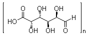 Galacturonic acid polymer molecular structure (CAS 25990-10-7)