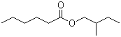 2-Methylbutyl hexanoate molecular structure (CAS 2601-13-0)