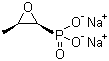 Disodium phosphonomycin molecular structure (CAS 26016-99-9)