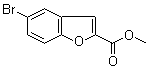 结构式 CAS# 26028-36-4, 5-溴-2-苯并呋喃甲酸甲酯