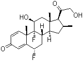 双氟可龙分子结构 (CAS 2607-06-9)