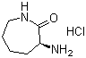 结构式 CAS# 26081-07-2, 3-氨基六氢-2H-氮杂卓-2-酮盐酸盐