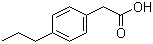 结构式 CAS# 26114-12-5, 4-丙基苯乙酸