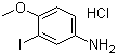 结构式 CAS# 261173-06-2, 3-碘-4-甲氧基苯胺盐酸盐