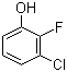 结构式 CAS# 2613-22-1, 3-氯-2-氟苯酚