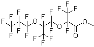 structure of CAS# 26131-32-8, Methyl perfluoro-2,5-dimethyl-3,6-dioxanonanoate