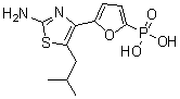 2-Amino-5-isobutyl-4-[5-phosphono-2-furanyl]thiazole molecular structure (CAS 261365-11-1)