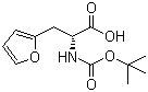 structure of CAS# 261380-18-1, (R)-N-Boc-2-Furylalanine;(R)-2-[[(tert-Butoxy)carbonyl]amino]-3-(2-furyl)propanoic acid