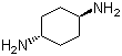 structure of CAS# 2615-25-0, trans-1,4-Diaminocyclohexane;1,4-Cyclohexanediamine; trans-1,4-Cyclohexyldiamine