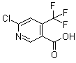 structure of CAS# 261635-77-2, 6-Chloro-4-(trifluoromethyl)-3-pyridinecarboxylic acid;6-Chloro-4-trifluoromethylnicotinic acid