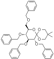 1,5-Anhydro-1,1-C-[(2,2-dimethyl-1,3-propanediyl)bis(oxy)]-2,3,4,6-tetrakis-O-(phenylmethyl)-D-glucitol molecular structure (CAS 261713-59-1)