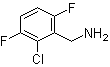 2-Chloro-3,6-difluorobenzenemethanamine molecular structure (CAS 261762-45-2)