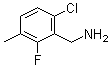 6-Chloro-2-fluoro-3-methylbenzenemethanamine molecular structure (CAS 261762-86-1)