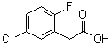 structure of CAS# 261762-97-4, 5-Chloro-2-fluorobenzeneacetic acid;(5-Chloro-2-fluorophenyl)acetic acid; 2-(5-Chloro-2-fluorophenyl)acetic acid; 2-Fluoro-5-chlorophenylacetic acid