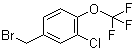 3-Chloro-4-trifluoromethoxybenzyl bromide molecular structure (CAS 261763-18-2)