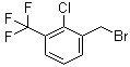 structure of CAS# 261763-22-8, 2-Chloro-3-trifluoromethylbenzyl bromide;1-(Bromomethyl)-2-chloro-3-(trifluoromethyl)benzene