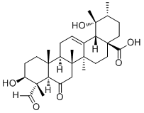 3,19-Dihydroxy-6,23-dioxo-12-ursen-28-oic acid molecular structure (CAS 261768-88-1)
