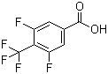 3,5-Difluoro-4-(trifluoromethyl)benzoic acid molecular structure (CAS 261945-09-9)