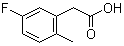 (5-Fluoro-2-methylphenyl)acetic acid molecular structure (CAS 261951-75-1)