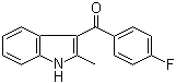 2-甲基-3-(4'-氟苯甲酰基)吲哚分子结构 (CAS 26206-00-8)